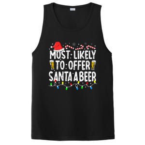 Most Likely To Offer Santa A Beer Funny Drinking Christmas PosiCharge Competitor Tank