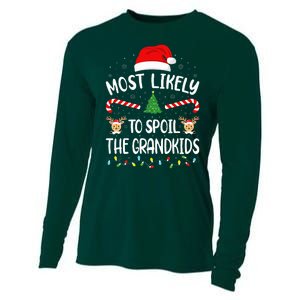 Most Likely To Spoil The Grand family Joke Christmas Cooling Performance Long Sleeve Crew