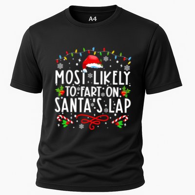 Most Likely To Fart On Santas Lap Family Matching Christmas Performance Shirt