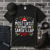 Most Likely To Fart On Santas Lap Family Matching Christmas Tall T-Shirt