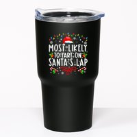 Most Likely To Fart On Santas Lap Family Matching Christmas Tumbler