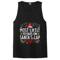 Most Likely To Fart On Santas Lap Family Matching Christmas PosiCharge Competitor Tank