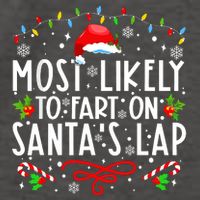 Most Likely To Fart On Santas Lap Family Matching Christmas Vector Backpack