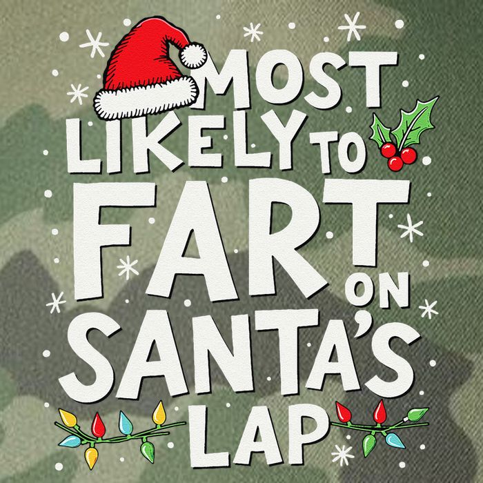 Most Likely To Fart On SantaS Lap Funny Family Christmas Legacy Tie Dye Trucker Hat