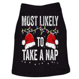 Most Likely To Take A Nap Matching Christmas For Family Doggie Tank