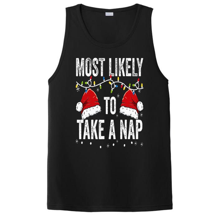 Most Likely To Take A Nap Matching Christmas For Family PosiCharge Competitor Tank