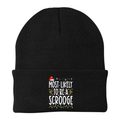 Most Likely To Be A Scrooge Funny Family Matching Christmas Beanie