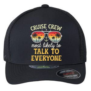 Most Likely To Talk To Everyone Matching Family Cruise 2024 Flexfit Unipanel Trucker Cap