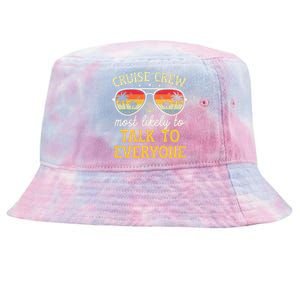 Most Likely To Talk To Everyone Matching Family Cruise 2024 Tie-Dyed Bucket Hat