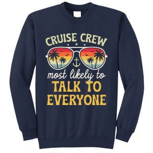 Most Likely To Talk To Everyone Matching Family Cruise 2024 Sweatshirt