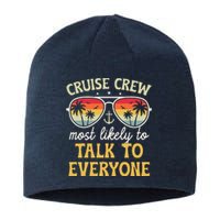 Most Likely To Talk To Everyone Matching Family Cruise 2024 Sustainable Beanie