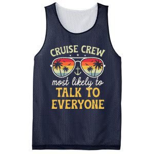 Most Likely To Talk To Everyone Matching Family Cruise 2024 Mesh Reversible Basketball Jersey Tank