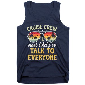 Most Likely To Talk To Everyone Matching Family Cruise 2024 Tank Top