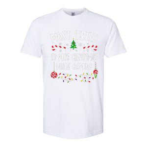 Most Likely To Miss Christmas While Gaming Funny Christmas Family Matching Cut Softstyle CVC T-Shirt