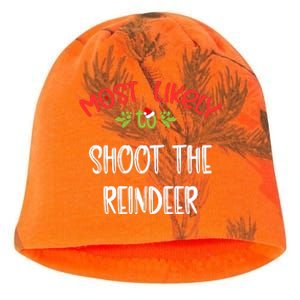 Most Likely To Christmas Shoot The Reindeer Family Group Kati - Camo Knit Beanie