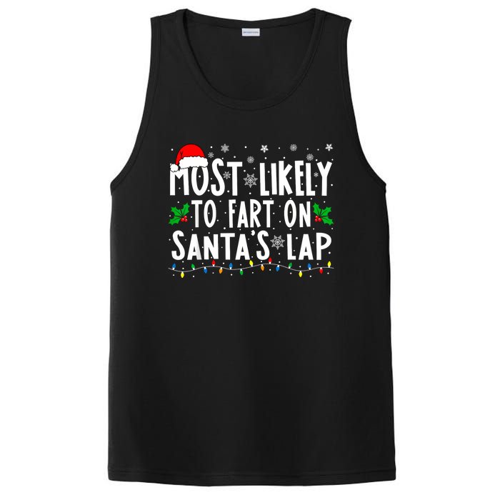 Most Likely To Fart On SantaS Lap Family Matching Christmas PosiCharge Competitor Tank