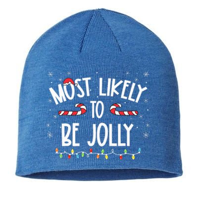 Most Likely To Be Jolly Christmas Family Matching  Sustainable Beanie