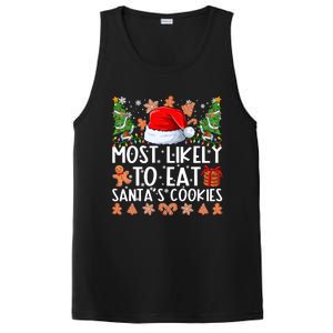 Most Likely To Eat Santas Cookies Christmas Shirts For Family PosiCharge Competitor Tank