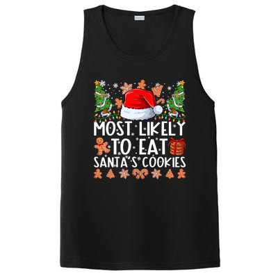 Most Likely To Eat Santas Cookies Christmas Shirts For Family PosiCharge Competitor Tank