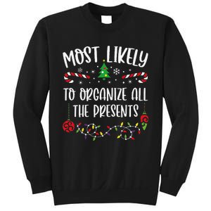 Most Likely To Organize All The Presents Funny Christmas Family Matching Cute Sweatshirt