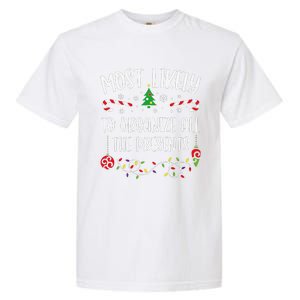 Most Likely To Organize All The Presents Funny Christmas Family Matching Cute Garment-Dyed Heavyweight T-Shirt