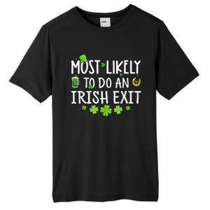 Most Likely To Do An Irish Exit Tall Fusion ChromaSoft Performance T-Shirt