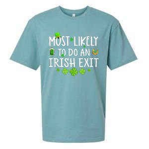 Most Likely To Do An Irish Exit Sueded Cloud Jersey T-Shirt