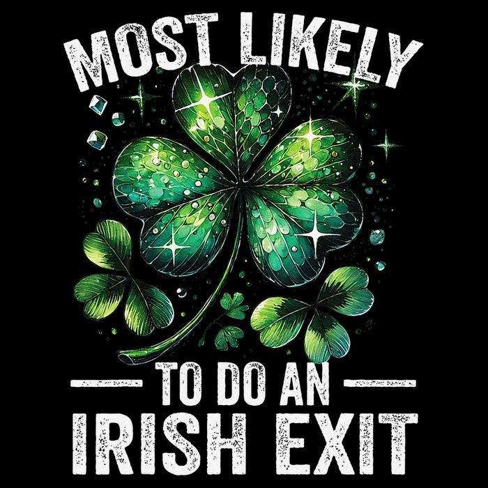 Most Likely To Do An Irish Exit St Patricks Day 5 Drawstring Bag