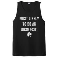 Most Likely To Do An Irish Exit Funny PosiCharge Competitor Tank