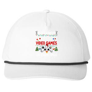 Most Likely To Play Video Games On Christmas Funny Gifts Snapback Five-Panel Rope Hat