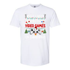 Most Likely To Play Video Games On Christmas Funny Gifts Softstyle CVC T-Shirt