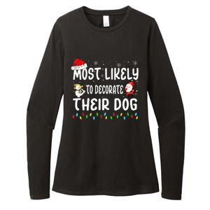 Most Likely To Decorate Their Dog Christmas Matching Family Womens CVC Long Sleeve Shirt