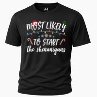 Most Likely To Start Shenanigans Funny Christmas Performance Shirt