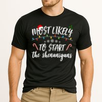Most Likely To Start Shenanigans Funny Christmas Performance Shirt