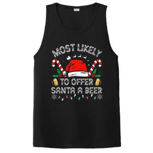 Most Likely To Offer Santa a Beer Family Matching PosiCharge Competitor Tank