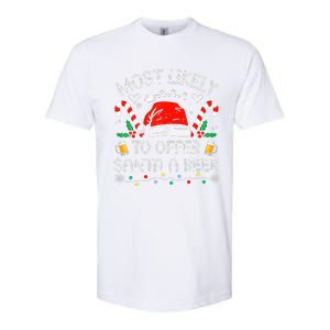 Most Likely To Offer Santa a Beer Family Matching Softstyle CVC T-Shirt