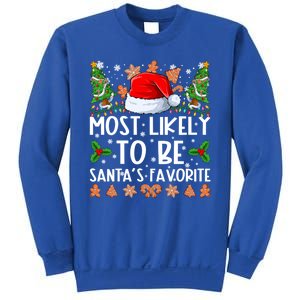 Most Likely To Be SantaS Favorite Family Christmas Pajamas Sweatshirt