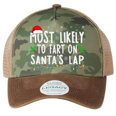 Most Likely To Fart On SantaS Lap Family Matching Christmas Legacy Tie Dye Trucker Hat