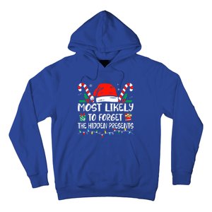 Most Likely To Forget The Hidden Presents Family Christmas Hoodie