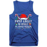 Most Likely To Forget The Hidden Presents Family Christmas Tank Top