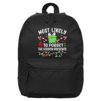 Most Likely To Forget The Hidden Presents xmas  16 in Basic Backpack