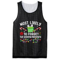 Most Likely To Forget The Hidden Presents xmas  Mesh Reversible Basketball Jersey Tank