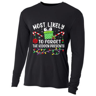 Most Likely To Forget The Hidden Presents xmas  Cooling Performance Long Sleeve Crew