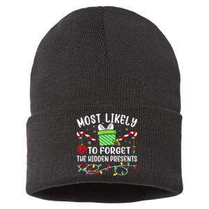 Most Likely To Forget The Hidden Presents xmas  Sustainable Knit Beanie