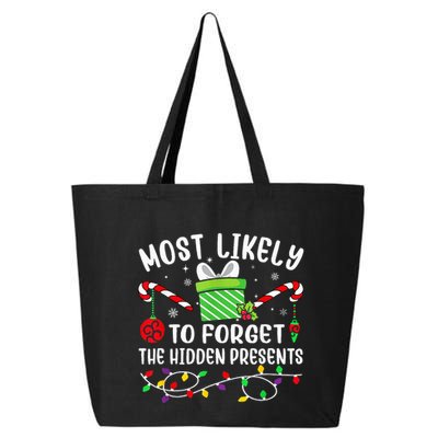 Most Likely To Forget The Hidden Presents xmas  25L Jumbo Tote