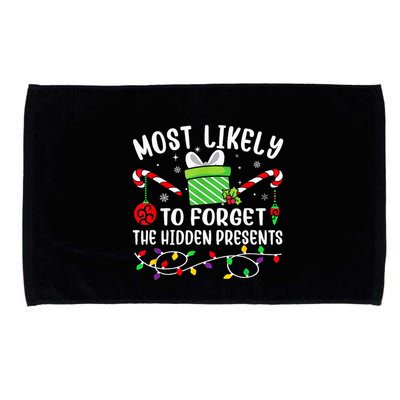 Most Likely To Forget The Hidden Presents xmas  Microfiber Hand Towel