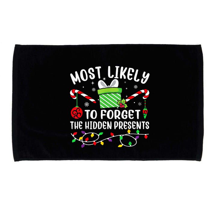 Most Likely To Forget The Hidden Presents xmas  Microfiber Hand Towel