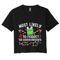 Most Likely To Forget The Hidden Presents xmas  Crop Top