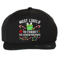 Most Likely To Forget The Hidden Presents xmas  Wool Snapback Cap