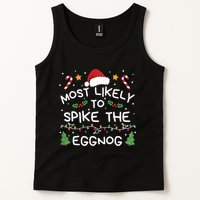 Most Likely To Spike The Eggnog Christmas Family Matching Tank Top